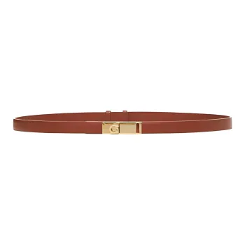 Ferragamo Rectangular Buckled Thin Belt