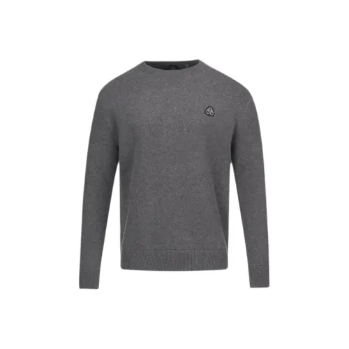 Moose Knuckles FW24 Knitwear Men's Charcoal Gray