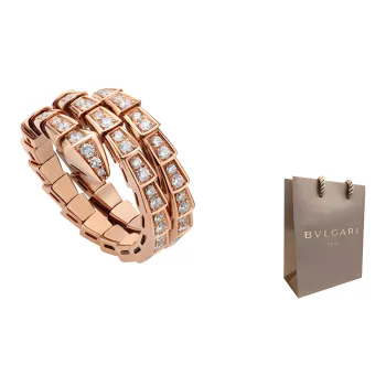 BVLGARI SERPENTI VIPER Rings Women's Rose Gold-Shopping Bag