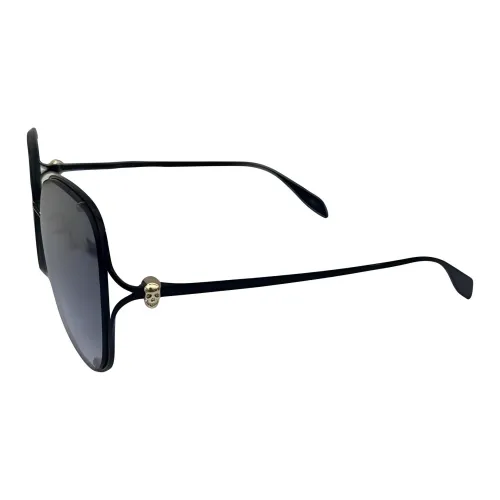 Alexander McQueen Irregular Shape Sunglasses Women's Black