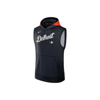 Nike Detroit Tigers Authentic Collection Men's Nike Dri FIT Mlb Sleeveless Pullover Hoodie
