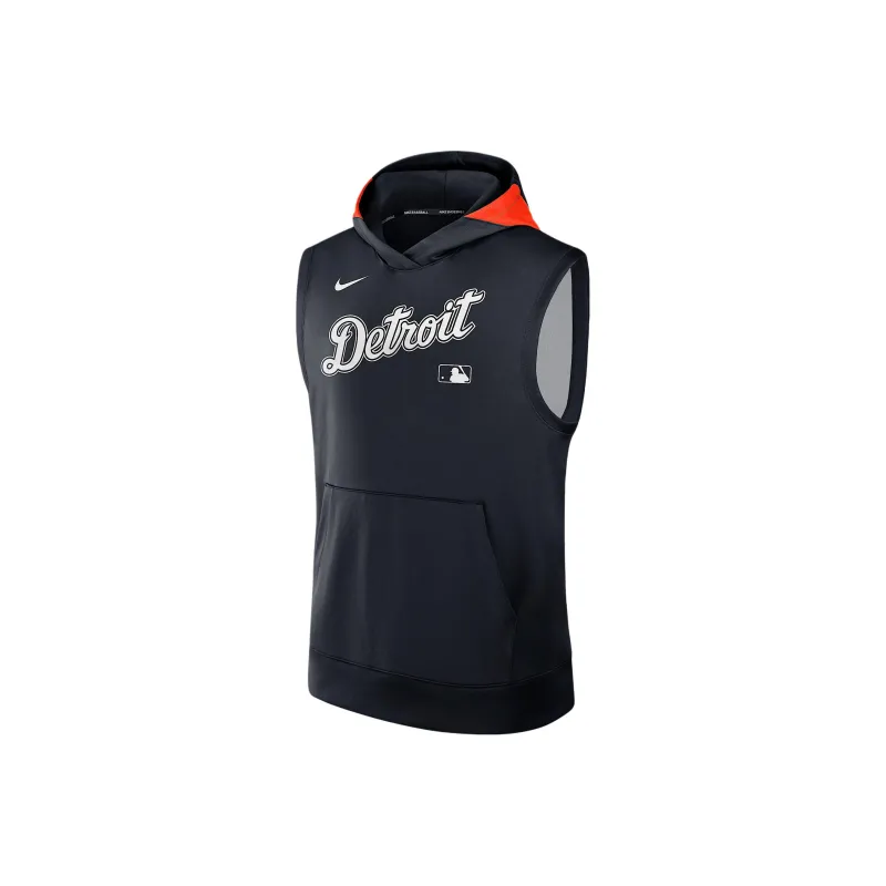 Nike Detroit Tigers Authentic Collection Men's Nike Dri FIT Mlb Sleeveless Pullover Hoodie-0