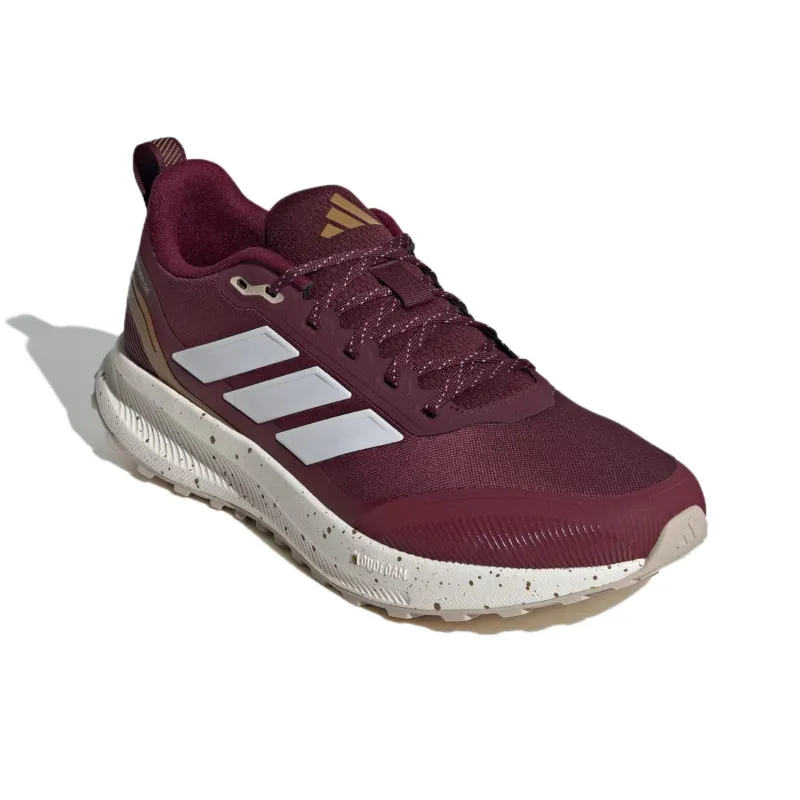 Adidas RUNFALCON 5 Anti Slip Wear Resistant Low Top Running Shoes Men's Red-3