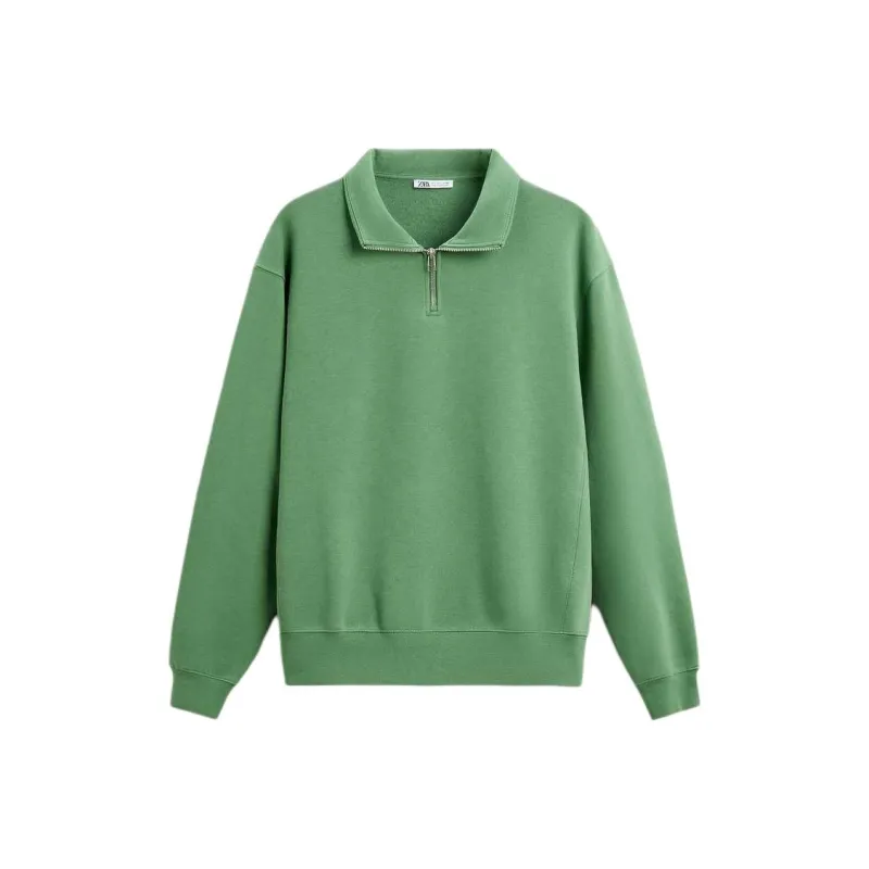ZARA Sweatshirts Men Green-0