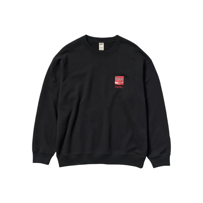 Keith Haring X Coca cola X UNIQLO Keith Haring X Coca Cola Collaboration Sweatshirts Unisex Black-0