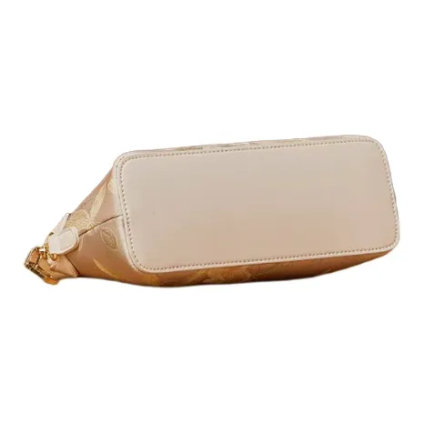 Pmsi Mulberry Silk Handbag, Shoulder Bag, Crossbody Bag Women's Ecru-4
