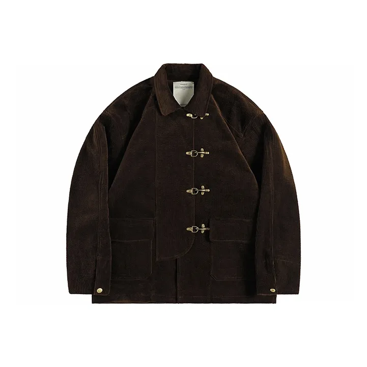 Evi Stub FW22 Loose Fit Jacket Men's Dark Brown-0
