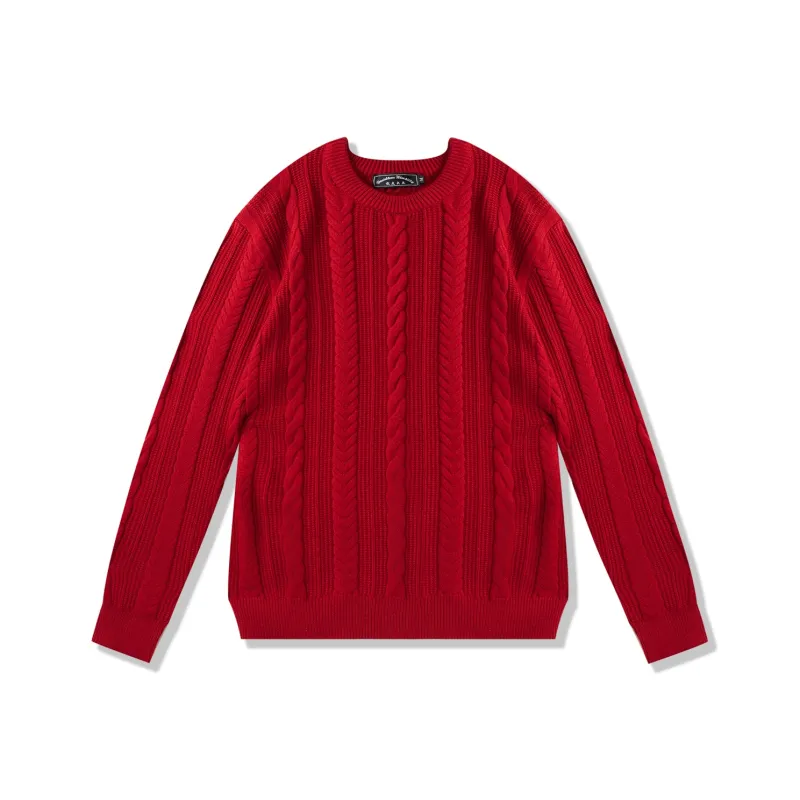 I'm David Knitwear Unisex Burgundy-0