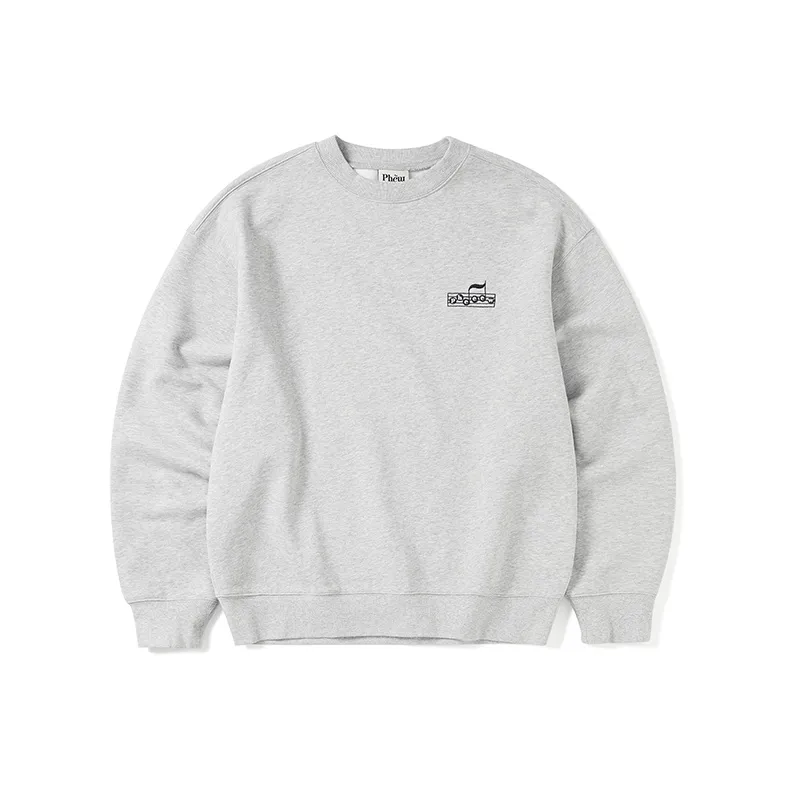 Phew Sweatshirt Unisex Light Gray-0