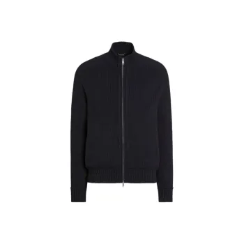 Ermenegildo Zegna Full Zip Knitted Cardigan