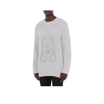 MOSCHINO Knitwear Men Gray