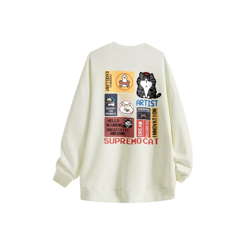 Supremo Cat Sweatshirts Unisex-12
