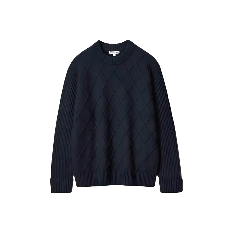 Jw Anderson X UNIQLO JWANDERSON Co brand Knitwear Unisex 69 Navy Blue-0