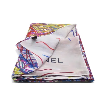 CHANEL Pre-Owned 1986-1988 Printed Cotton Scarf
