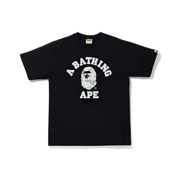 A BATHING APE Space Camo Print College Tee