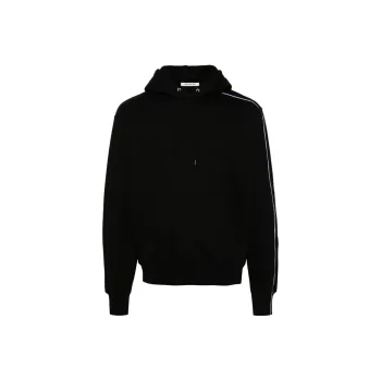 PETER DO Stripe detail Drawstring Hoodie