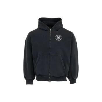 Balenciaga Paris Zip Front Hoodie