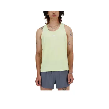 New Balance Athletics Racing SingletICEX Tank Tops Men's Yellow