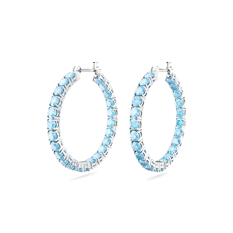 Swarovski Matrix Hoop Earrings-1