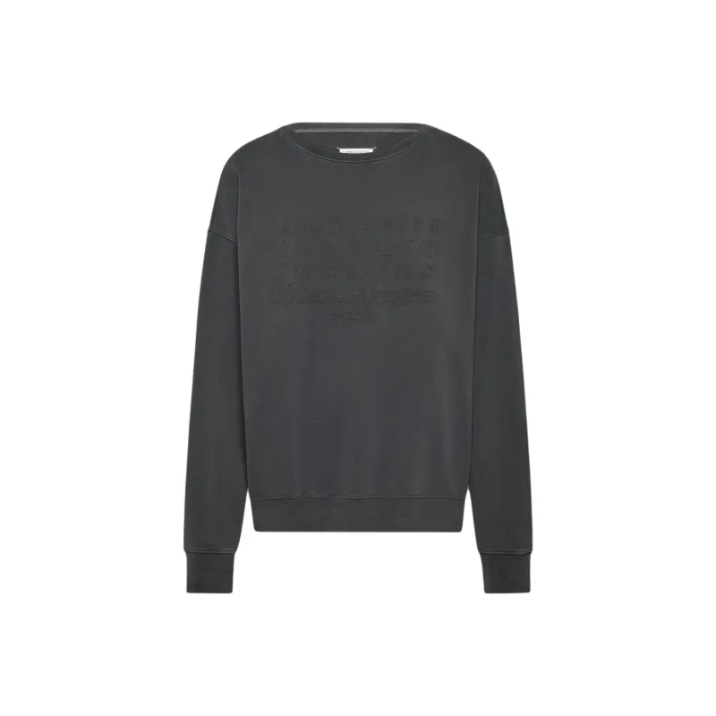 Maison Margiela Numbers Motifed Crewneck Sweatshirt-0