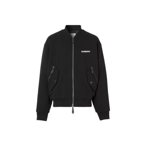 Burberry Ekd Print Cotton Oversized Bomber Jacket
