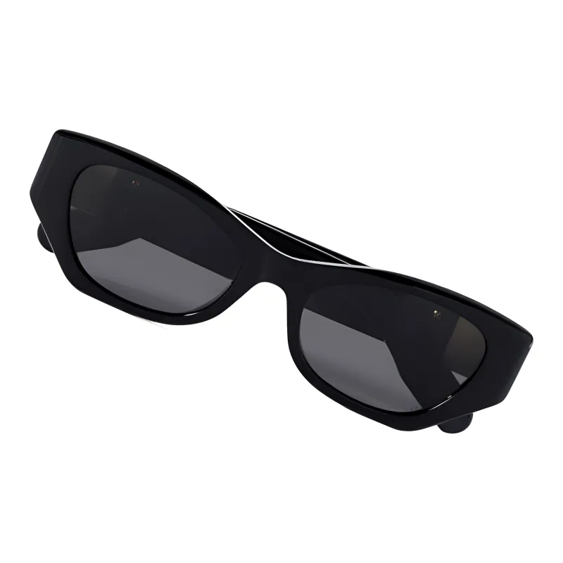 DIOR Irregular Shape Sunglasses Women's Black-1