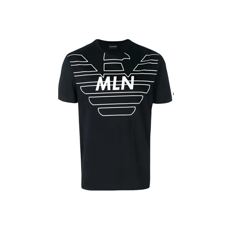 EMPORIO ARMANI T Shirts Men Black-0