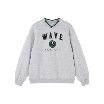 MATCHA STORY College Series Sweatshirt Unisex Light Gray