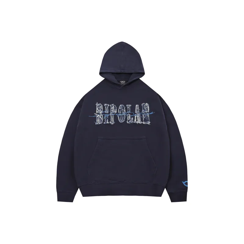 BIPOLAR Sweatshirt Unisex Black Navy Blue-2