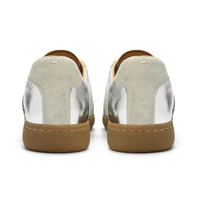 VCA Skateboard Shoes Women's Low Top Silver-4