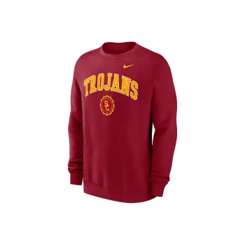 Nike Usc Trojans Arched Seal Men's Nike College Pullover Crew