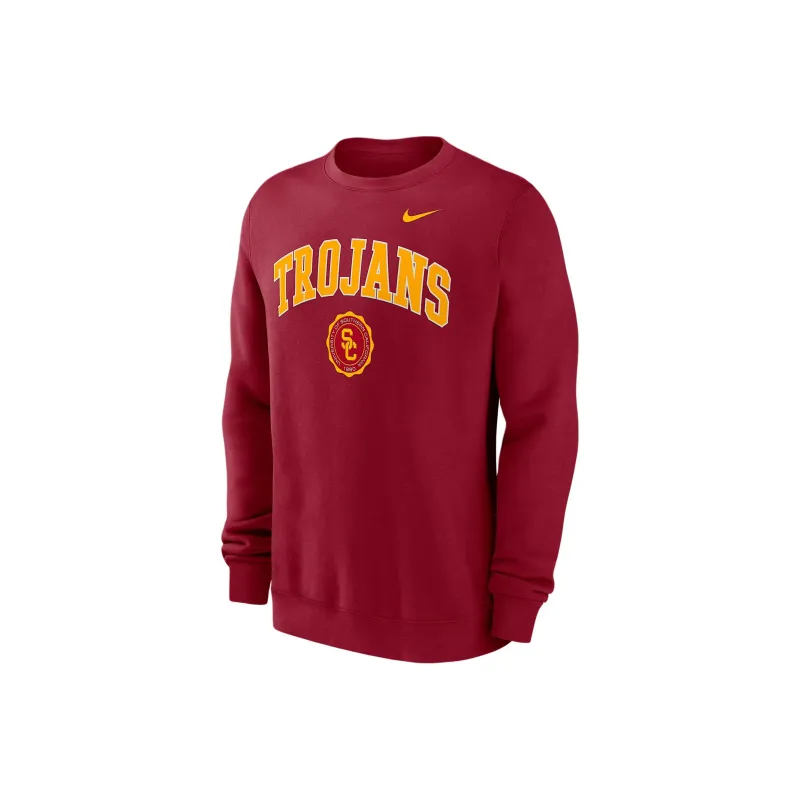 Nike Usc Trojans Arched Seal Men's Nike College Pullover Crew-0