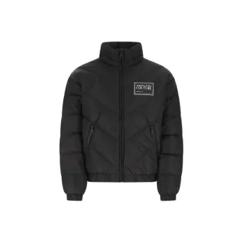 VERSACE Chest Logo print Padded Jacket