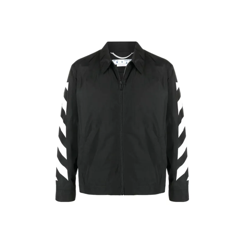 OFF WHITE Diag Printed Zipped Jacket-0