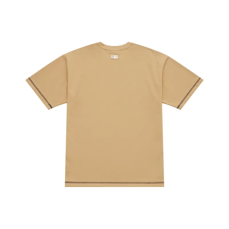 MLB New York Yankees Basic Collection SS25 T Shirt Unisex Light Camel-1