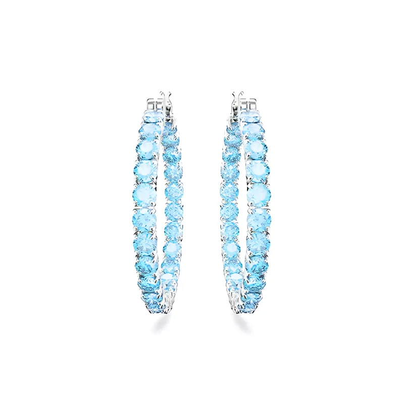 Swarovski Matrix Hoop Earrings-2