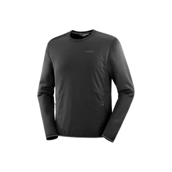 SALOMON OUTLINE WARM HYBRID Sweatshirt Men's Pitch Black