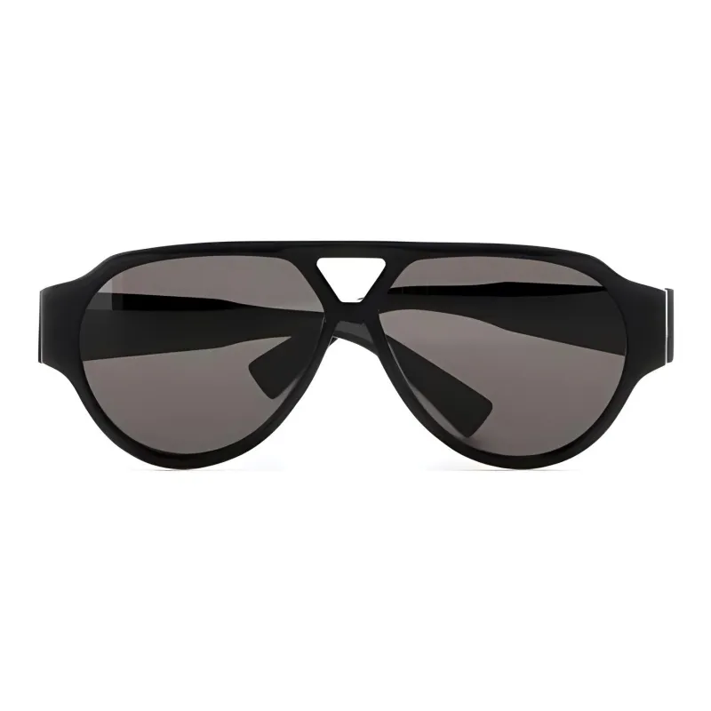 Bottega Veneta Black Acetate Aviator Sunglasses Women's Black-1