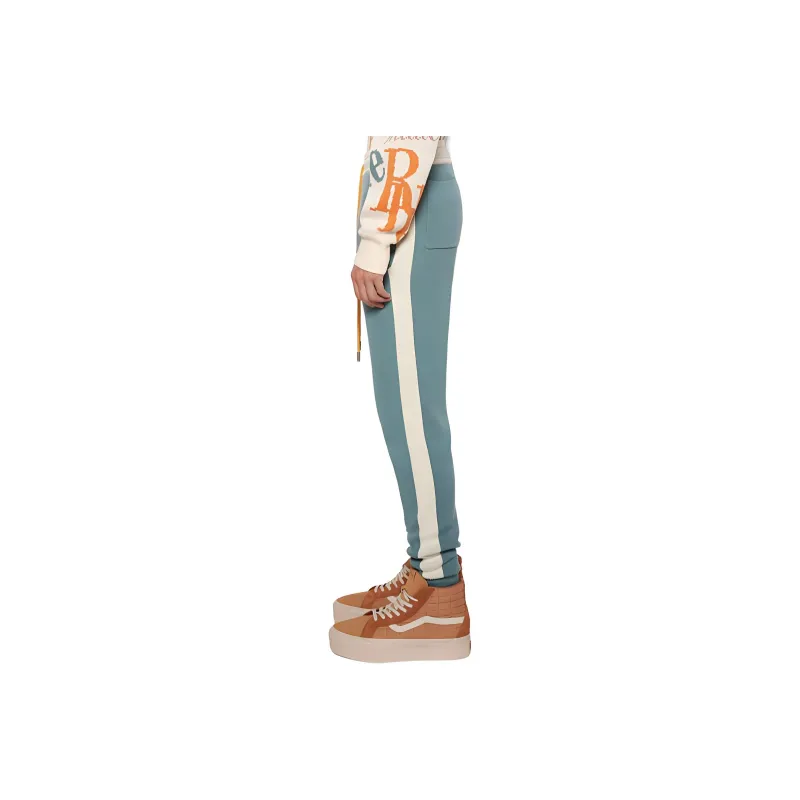 RHUDE Knitted Sweatpants Men Green-2