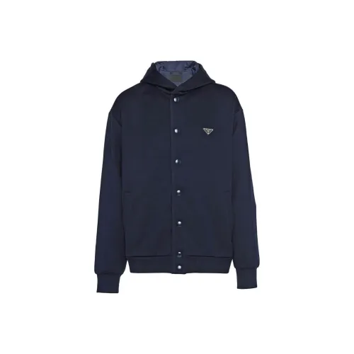 PRADA Jackets Men Marine Blue