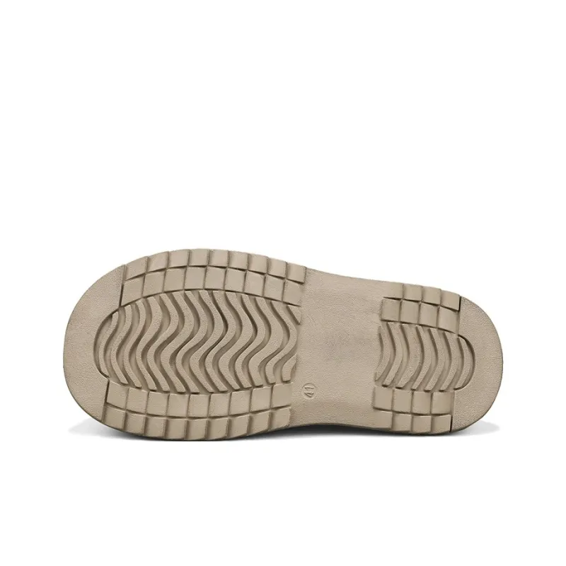 HUANAI Quiet, Odor Resistant, Abrasion Resistant Closed Toe Slippers Men's-14
