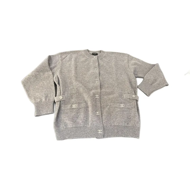 CHANEL 24 Fall Winter New Arrivals Knitwear Unisex Gray-0