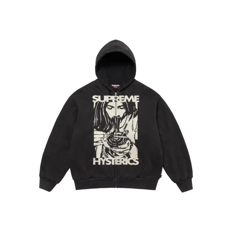 Supreme Hysteric Glamour Thermal Lined Zip Up Hooded Sweatshirt-2