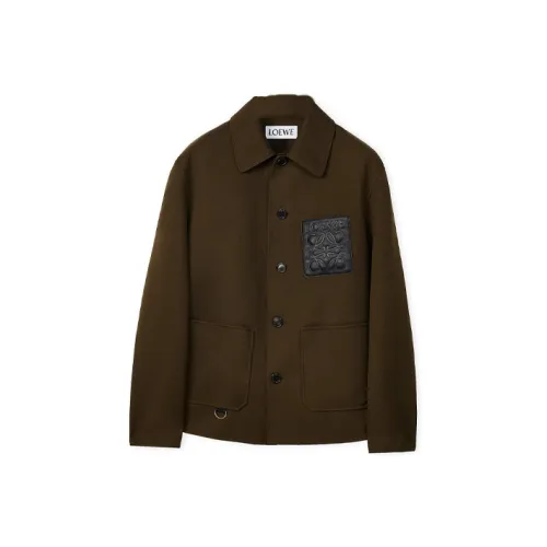 LOEWE Jacket Men's Dark Olive Green