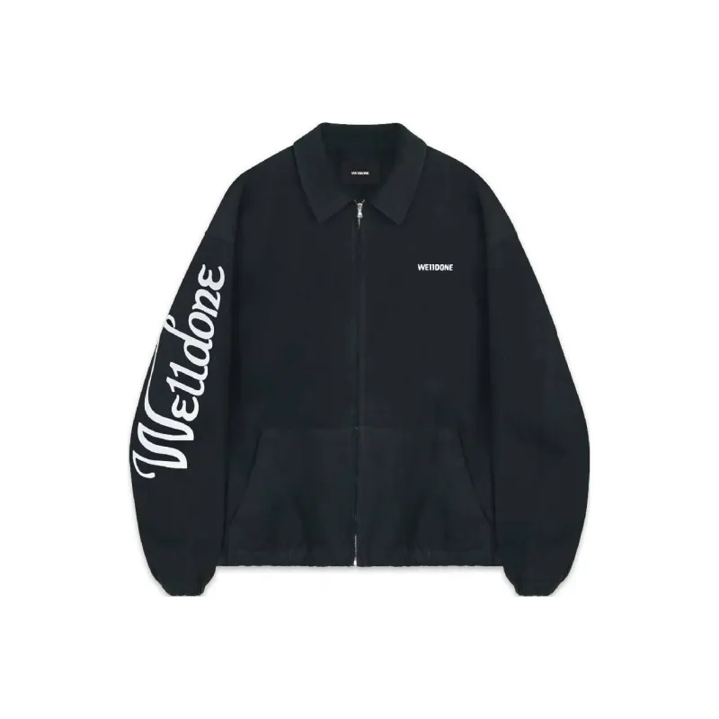 WE11DONE Logo Printed Zipped Jacket-0