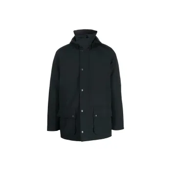 BARBOUR Button-Up Hooded Jacket