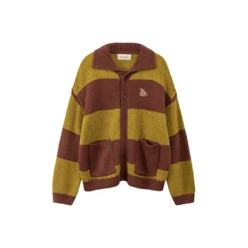 NO ONE ELSE Knitwear Unisex Coffee Stripes
