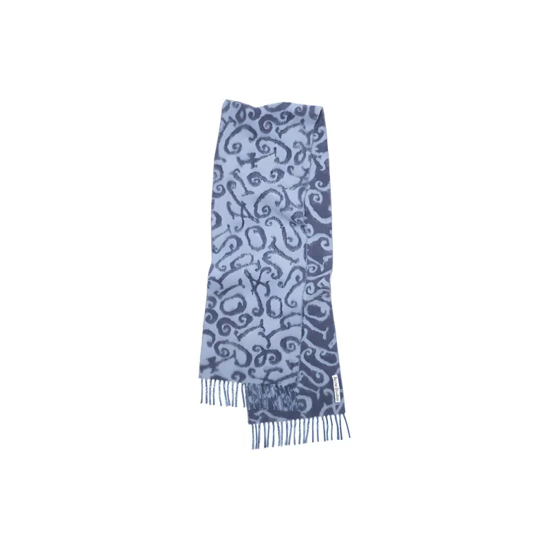 Acne Studios Abstract pattern Fringed Scarf-0
