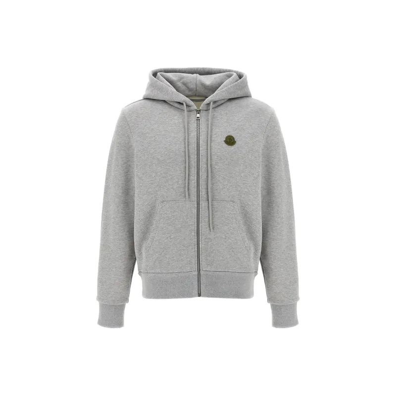 Moncler Logo Patch Zipped Hoodie-0