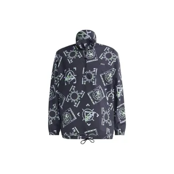 Adidas Graphic-print Pull-over Jacket